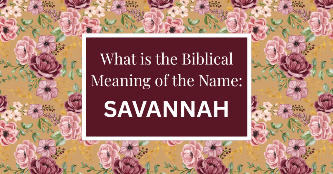 biblical meaning of the name savannah