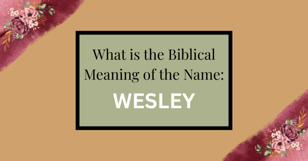 biblical meaning of the name wesley
