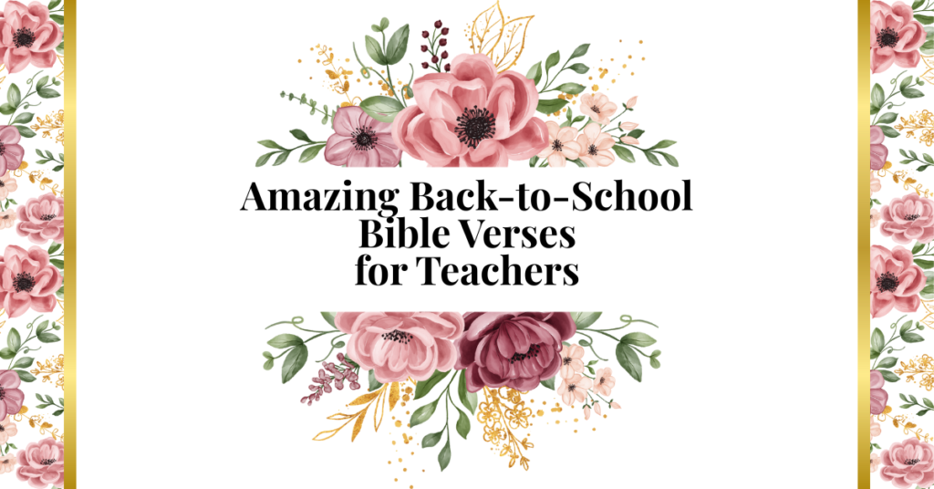 back to school bible verses for teachers