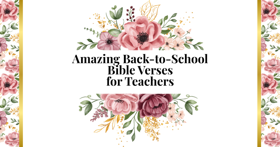 back to school bible verses for teachers