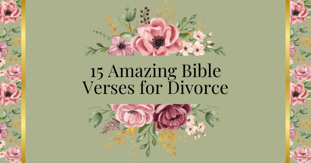 bible verses for divorce
