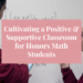 positive & supportive classroom for honors math students