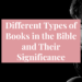 types of books in the bible and their significance
