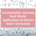 real-world applications in honors math curriculum