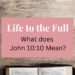 what does john 10:10 mean