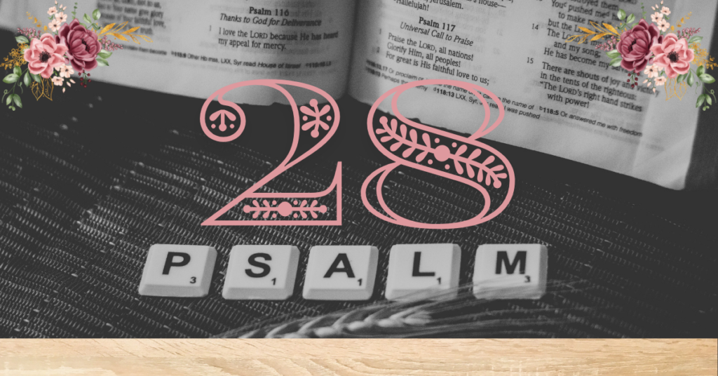 verse mapping of psalm 28