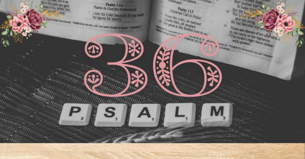 verse mapping of psalm 36