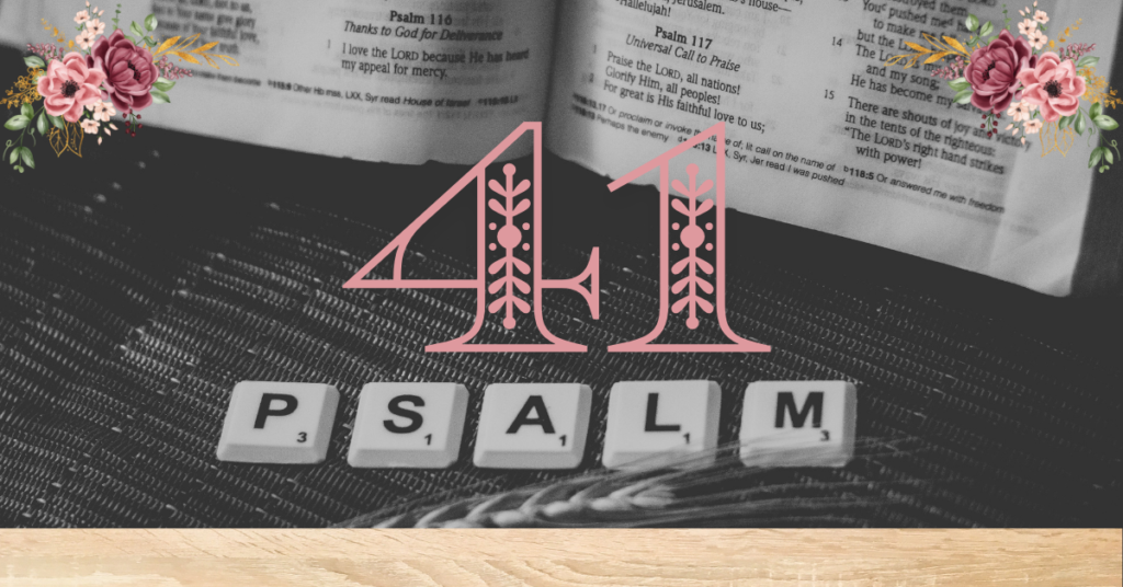 verse mapping of psalm 41