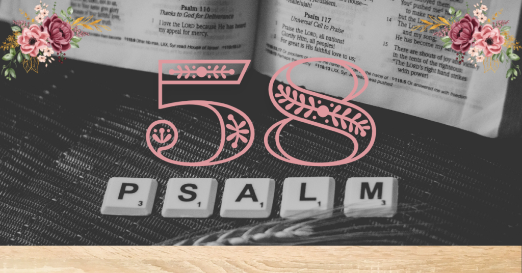 verse mapping of psalm 58