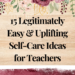 self-care ideas for teachers