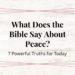 what does the bible say about peace