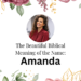 biblical meaning of the name amanda