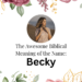biblical meaning of the name becky