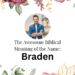 biblical meaning of the name braden