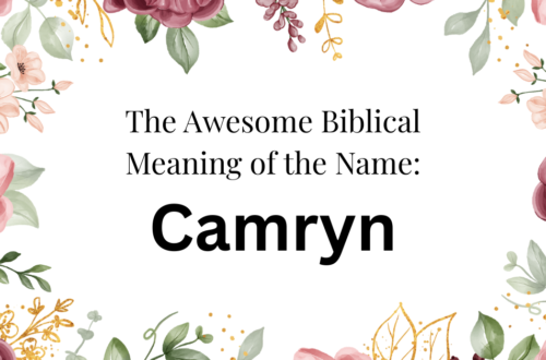 biblical meaning of the name camryn