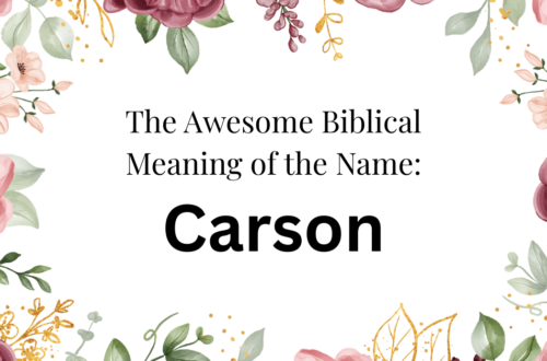 biblical meaning of the name carson