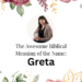 biblical meaning of the name greta