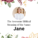 biblical meaning of the name jane