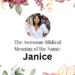 biblical meaning of the name janice