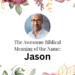 biblical meaning of the name jason