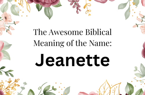 biblical meaning of the name jeanette