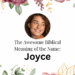 biblical meaning of the name joyce