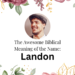 biblical meaning of the name landon