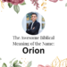 biblical meaning of the name orion
