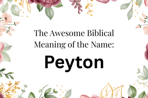 biblical meaning of the name peyton