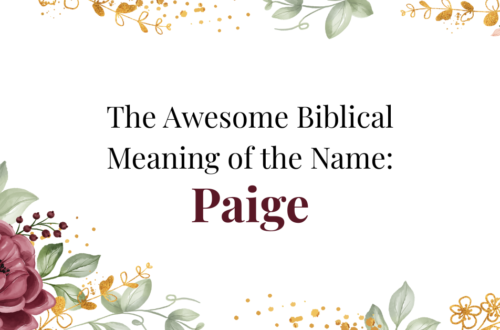 biblical meaning of the name paige