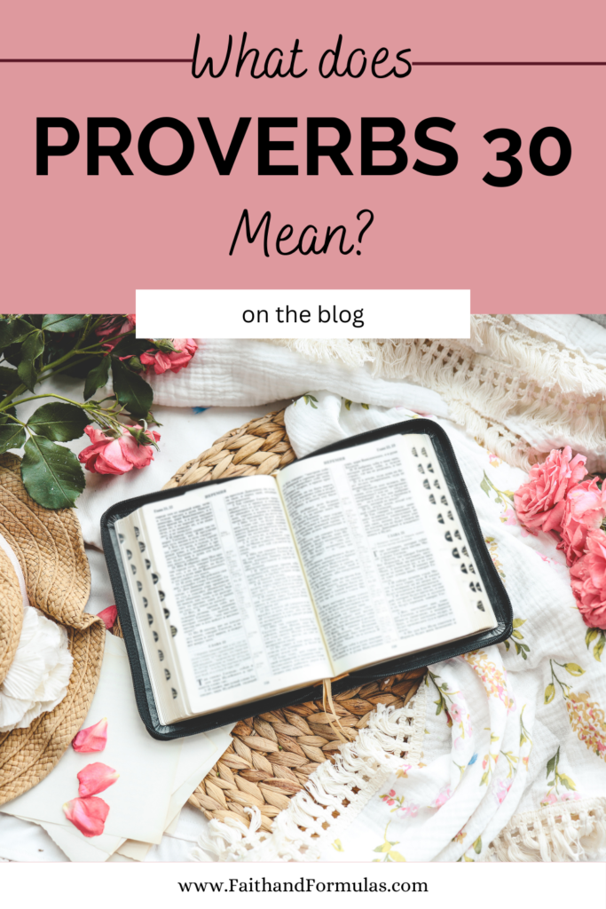 What does proverbs 30 mean?