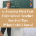 first year high school teacher survival tips
