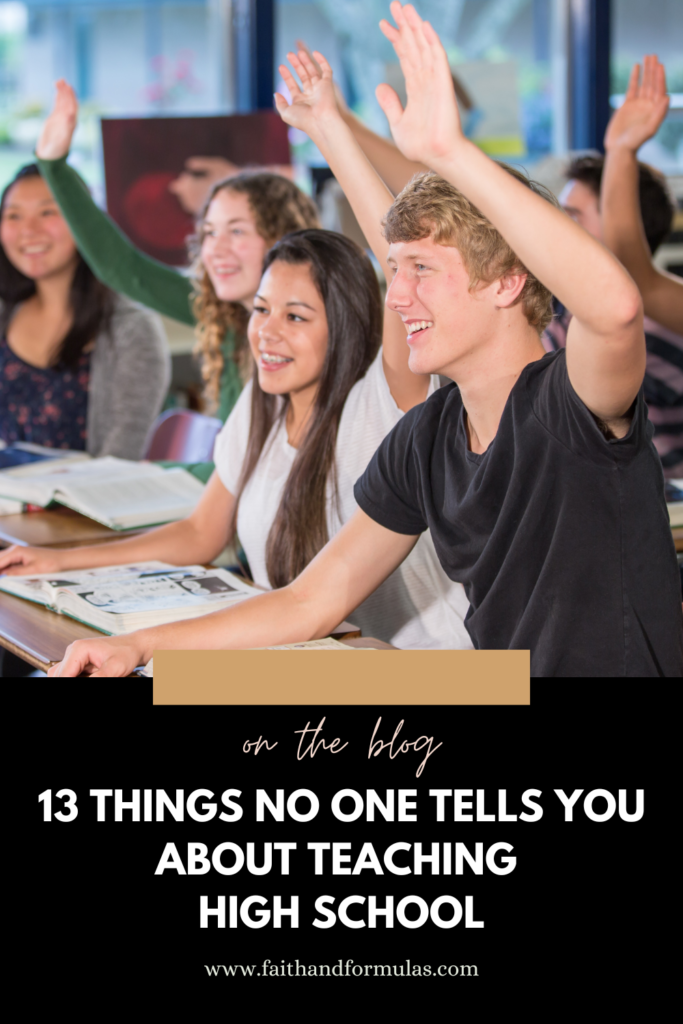13 Things No One Tells You About Teaching High School