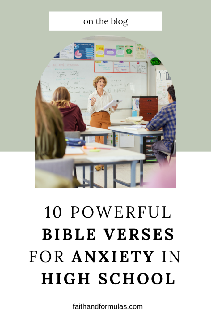 10 Powerful Bible Verses for Anxiety in High School