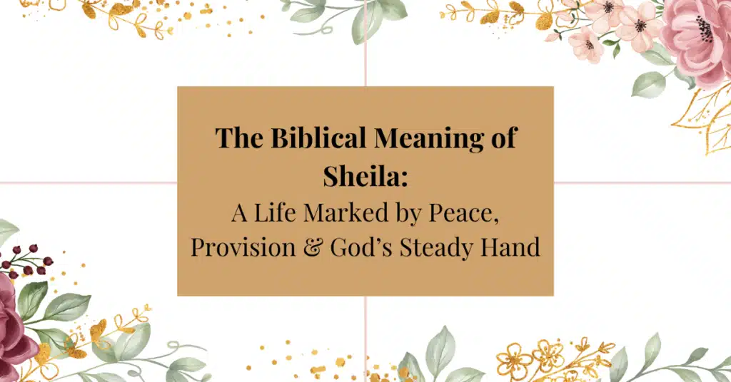 Biblical meaning of the name sheila